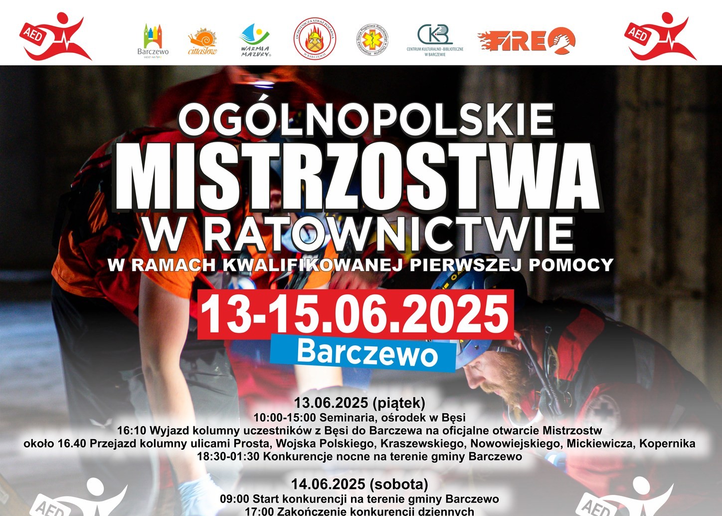 Ogólnopolskie mistrzostwa w ratownictwie w Barczewie